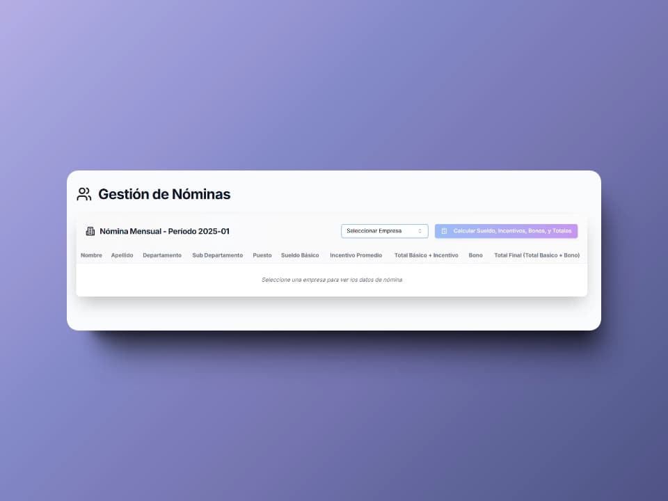 HR Web Application - Pueble SA - Image 8