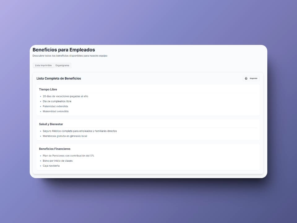 HR Web Application - Pueble SA - Image 9